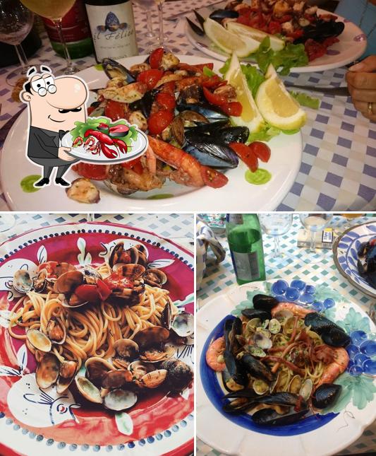 Ristorante Aglio Olio E Pomodoro serve un'ampia scelta di piatti di mare