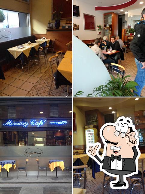 Gli interni di Memory Cafè