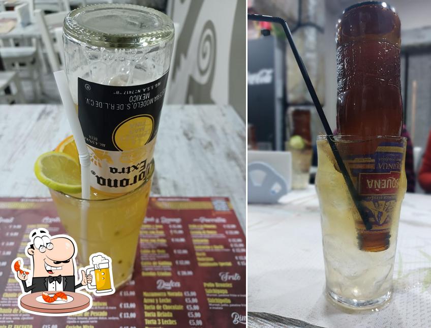 Puoi goderti un rinfrescante bicchiere di birra chiara o scura