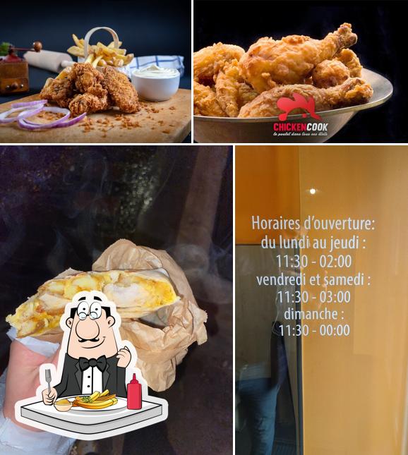 A Chicken Cook vous pouvez profiter des frites, des pommes frites