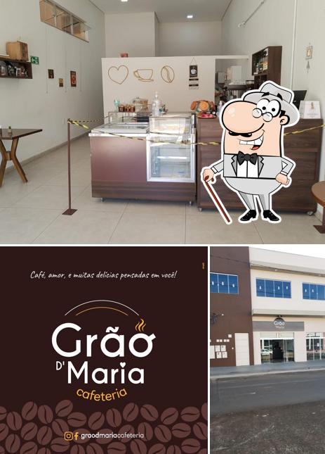 O exterior do Grão d’Maria Cafeteria