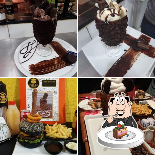 Bolo de chocolate em Burguer's 25 Hamburgueria