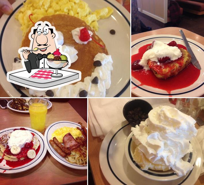 IHOP provides a selection of sweet dishes
