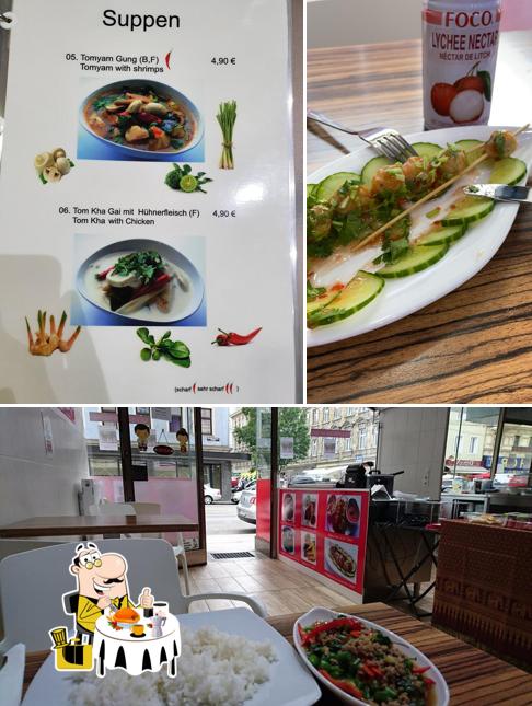 Gerichte im Changthai Curry