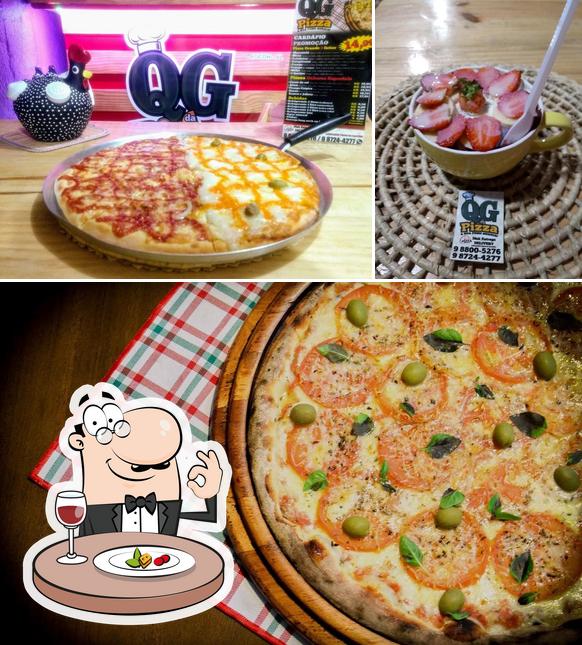 Comida em QG da PIZZA