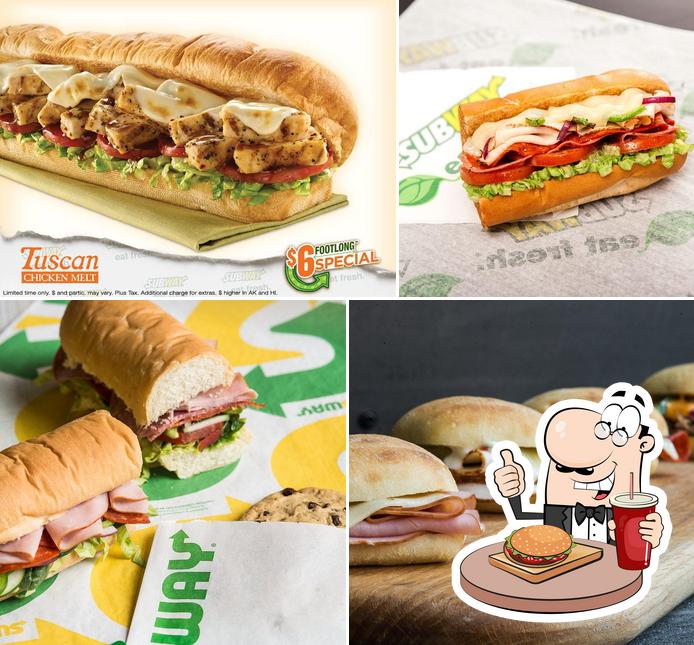 Get a burger at Subway