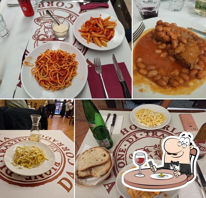 Еда в "Hostaria Da Corrado"