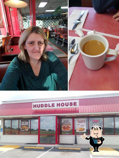 Enjoy a drink at Huddle House