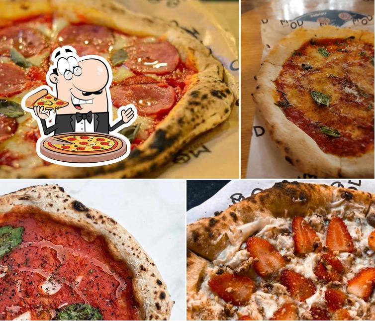 Escolha diferentes tipos de pizza