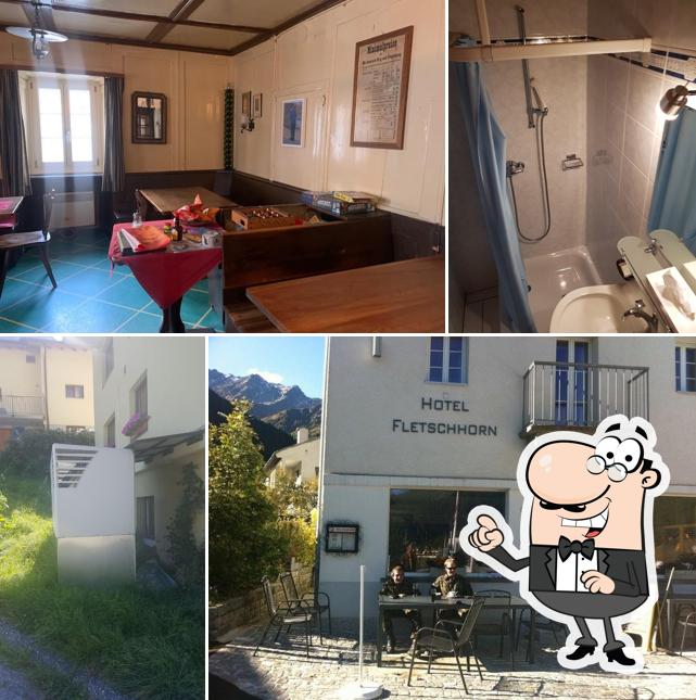 Gli interni di Hotel und Restaurant Fletschhorn