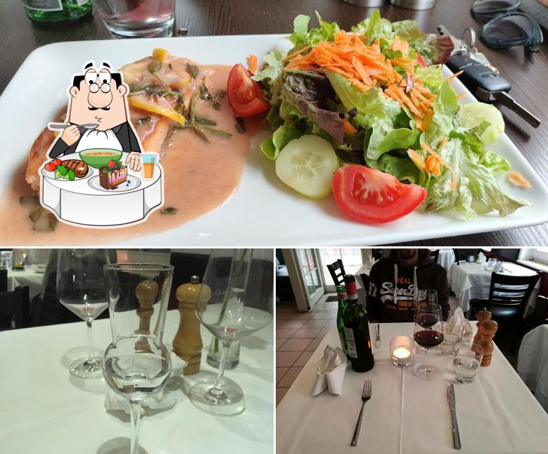The photo of dining table and food at Ristorante Balsamico