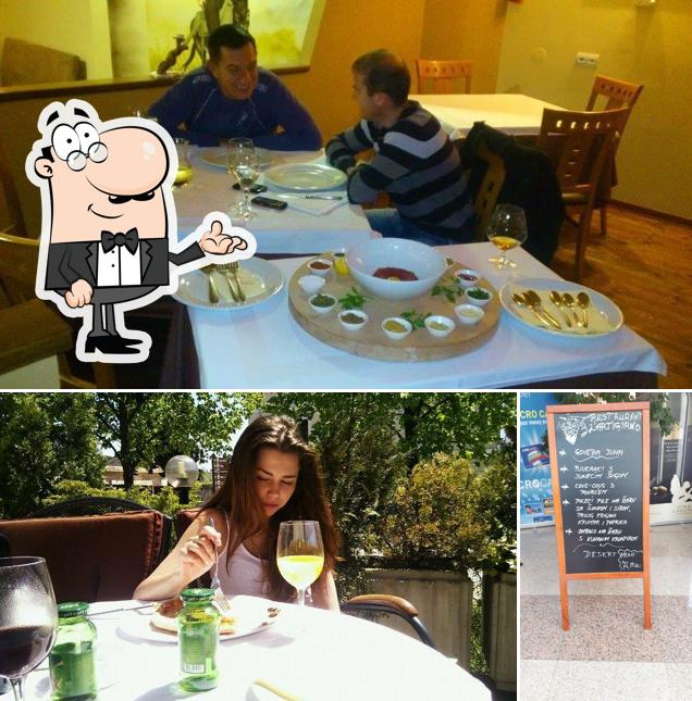 Tra le diverse cose da Restaurant L'artigiano si possono trovare la interni e lavagna