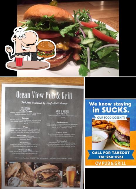 Get a burger at Ocean View Pub & Grill