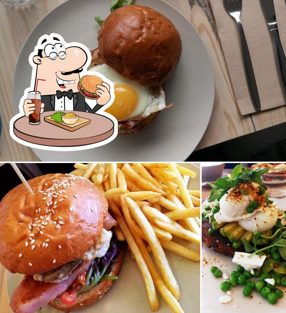 Try out a burger at RYE Cafe