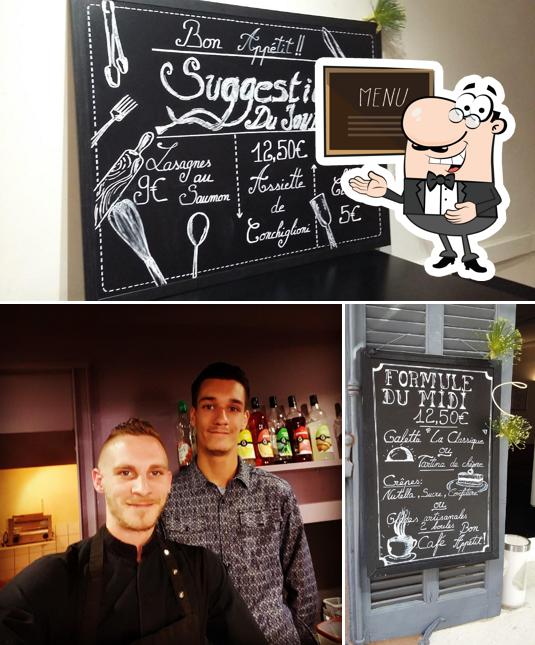 La photo de la tableau noir et comptoir de bar de Crêperie Un Coin de Salon’s