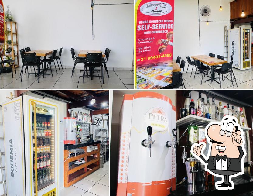 O interior do Churrascaria e Pizzaria a Minuto