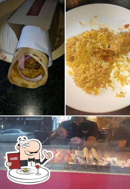 Food at Khan Saheb Grills and Rolls