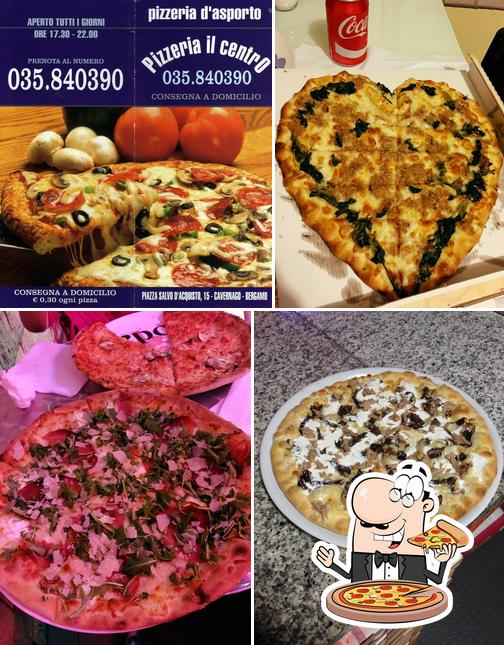 A Pizzeria il Centro, puoi ordinare una bella pizza