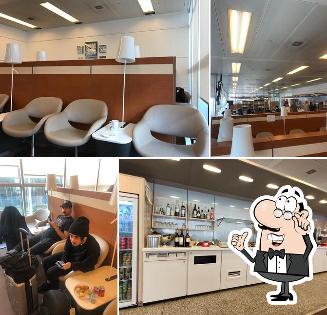 Dai un'occhiata agli interni di Air France Lounge