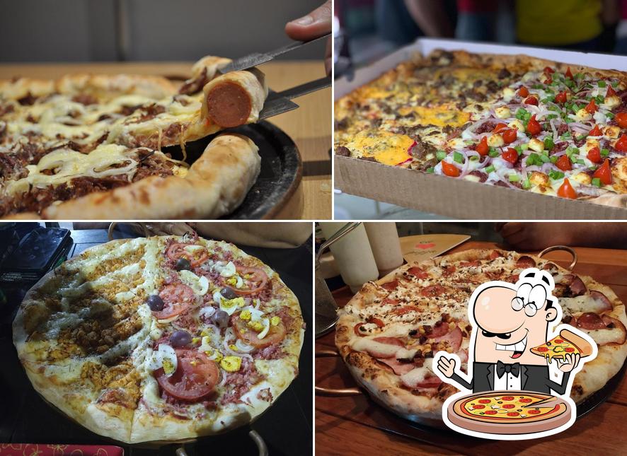 Consiga diferentes tipos de pizza