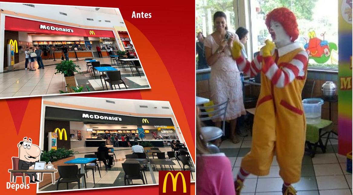 O interior do McDonald's