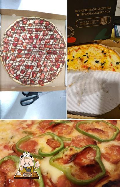 Escolha diferentes tipos de pizza