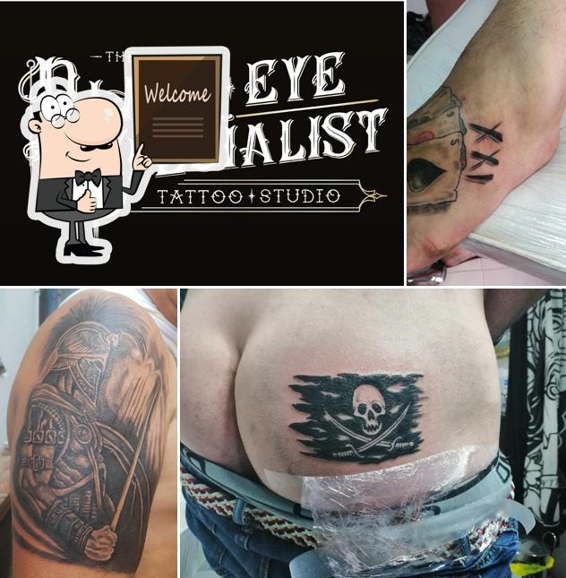 Look at this picture of Black Eye Specialist Tattoo Studio