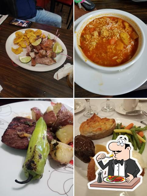 Meals at Sazon Latino Restaurant