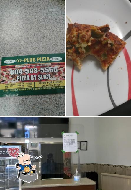 La photo de la nourriture et intérieur de D-Plus Pizza’s