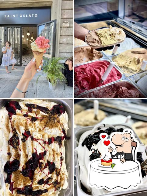 Saint Gelato offers a range of sweet dishes