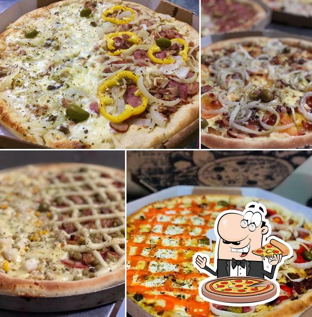 Peça diversos variedades de pizza