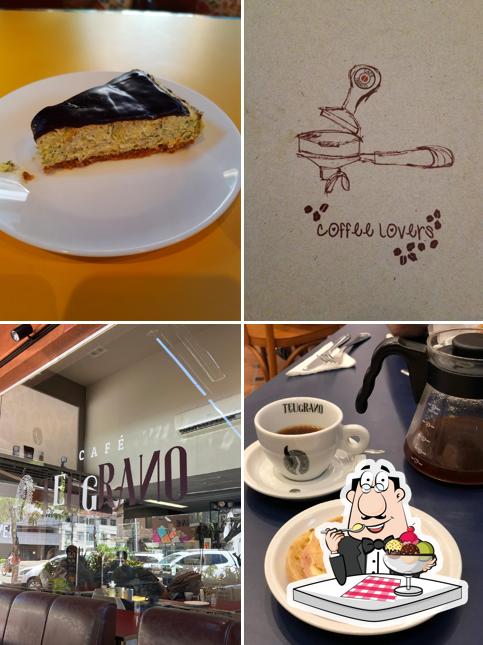 Não esqueça de experimentar uma sobremesa no Café Teu Grano