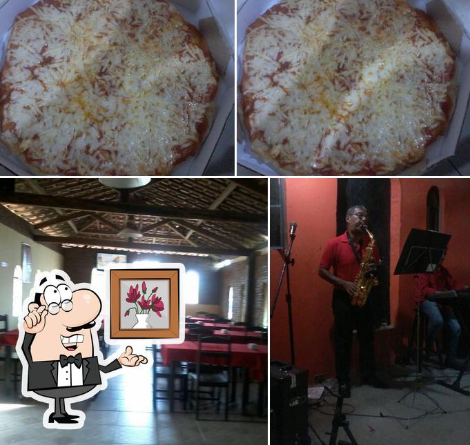 Dê uma olhada a foto apresentando interior e comida a Churrascaria & Pizzaria Nonna