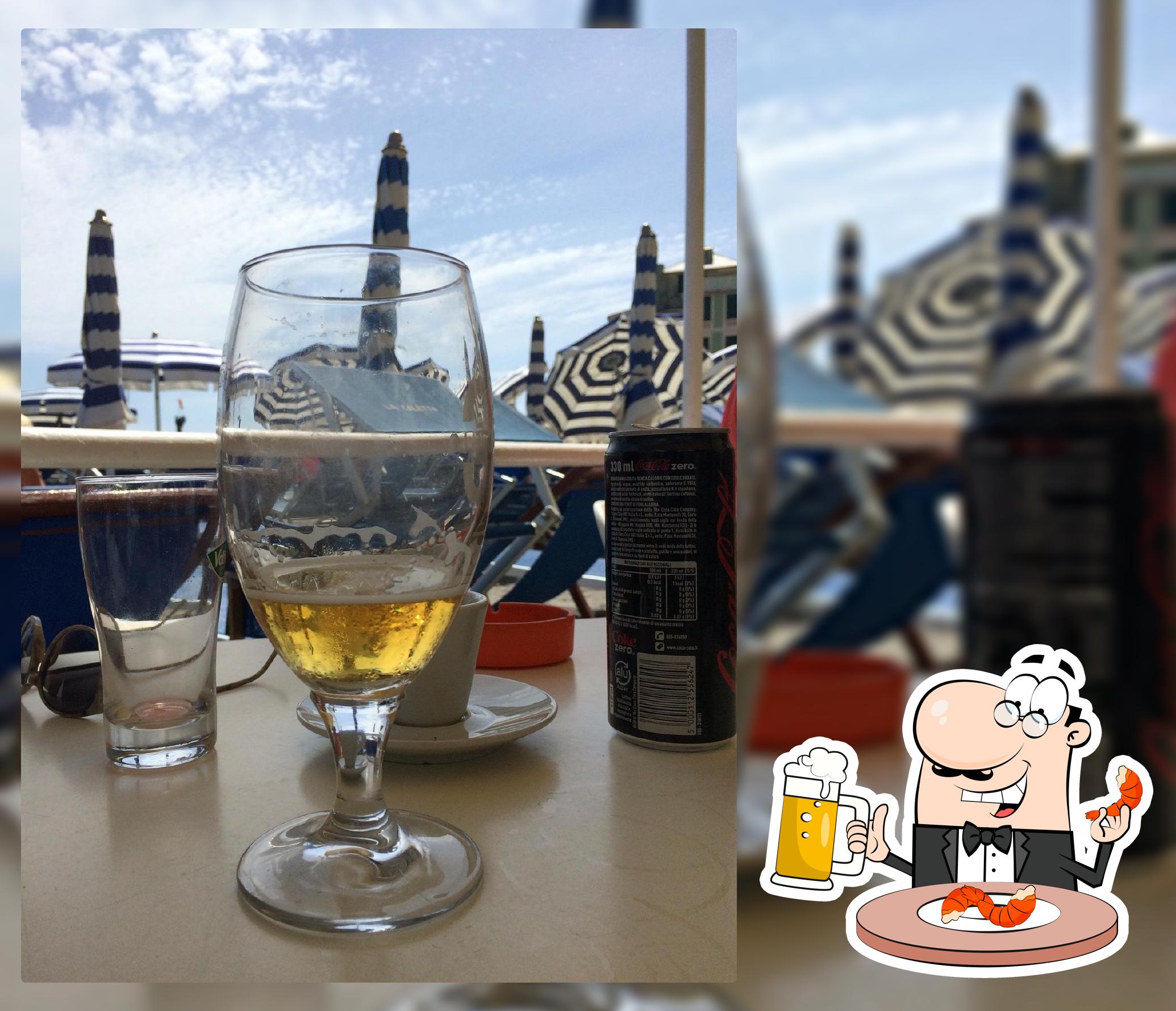 Goditi una birra con la cena