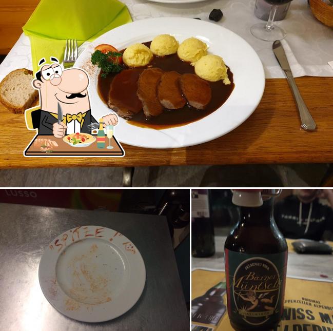 Questa è la foto che presenta la cibo e birra di Frohsinn