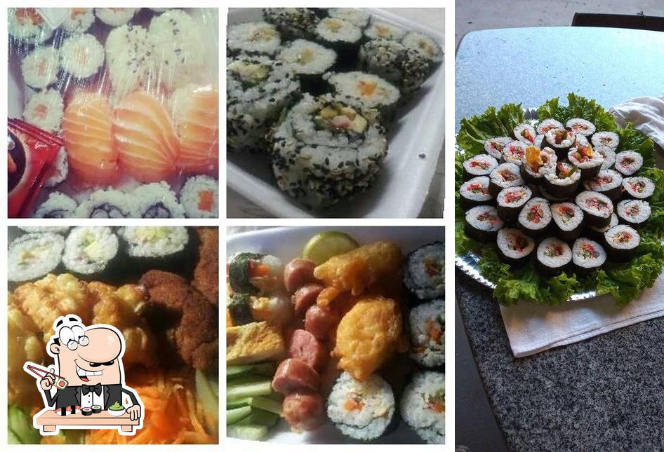 Experimente diferentes opções de sushi