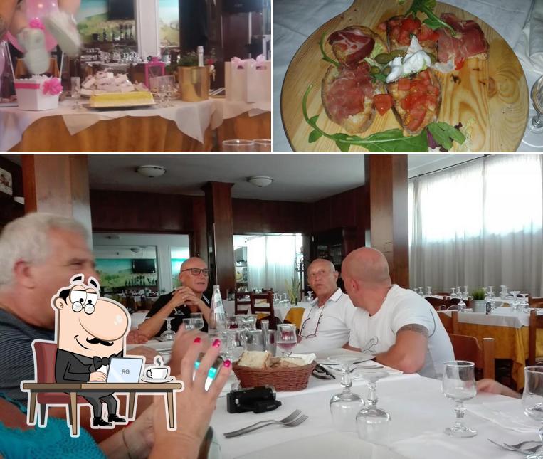 Dai un’occhiata alla foto che presenta la interni e cibo di Ristorante Pizzeria "Villa Letizia"