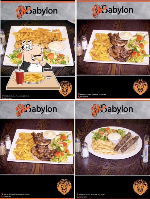 Dégustez des frites à Babylon Resto lounge