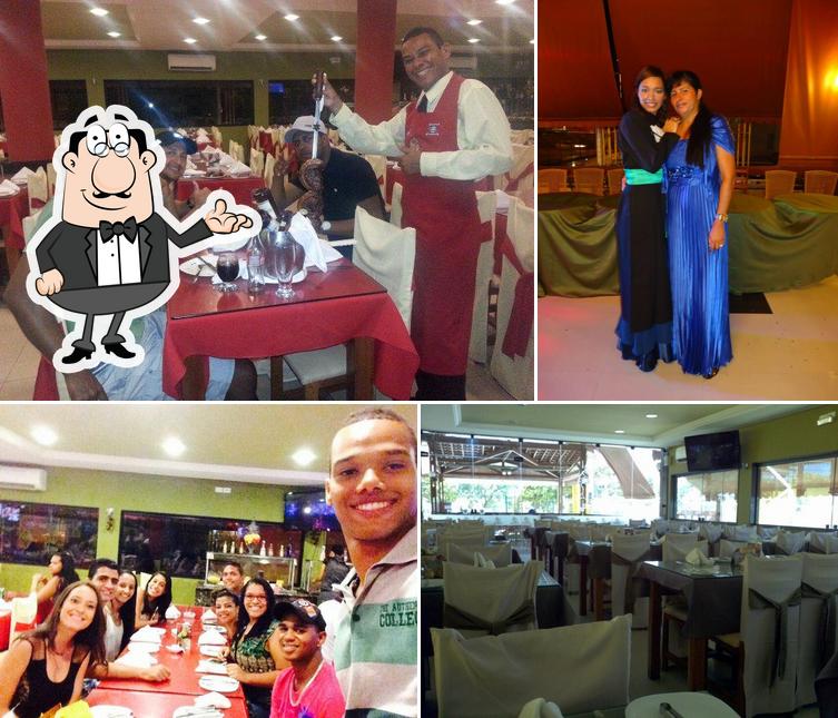 O interior do Carnes Nobres Grill -e Pizzaria