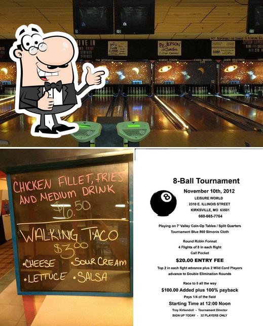 Leisure World Lanes in Kirksville Restaurant reviews