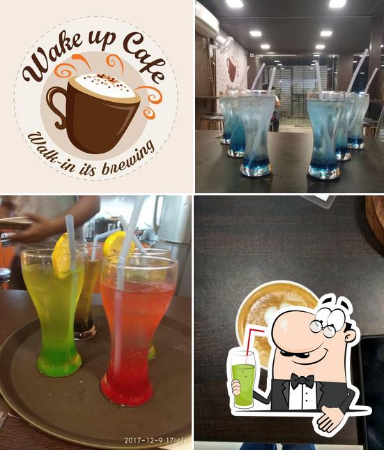 Enjoy a drink at Wake Up Cafe