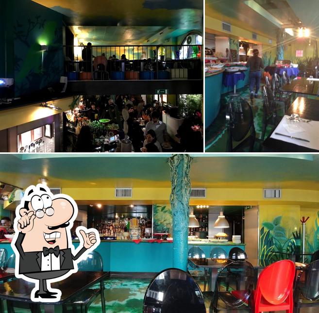 Gli interni di Yguana Cafè