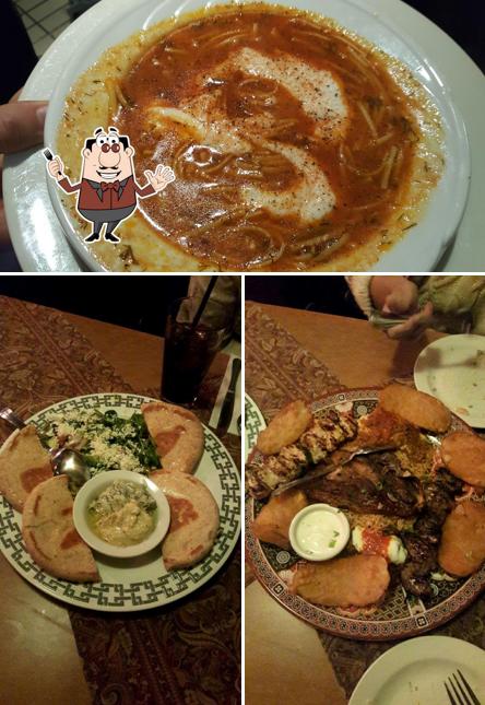 Food at Afghan Horsemen Restaurant
