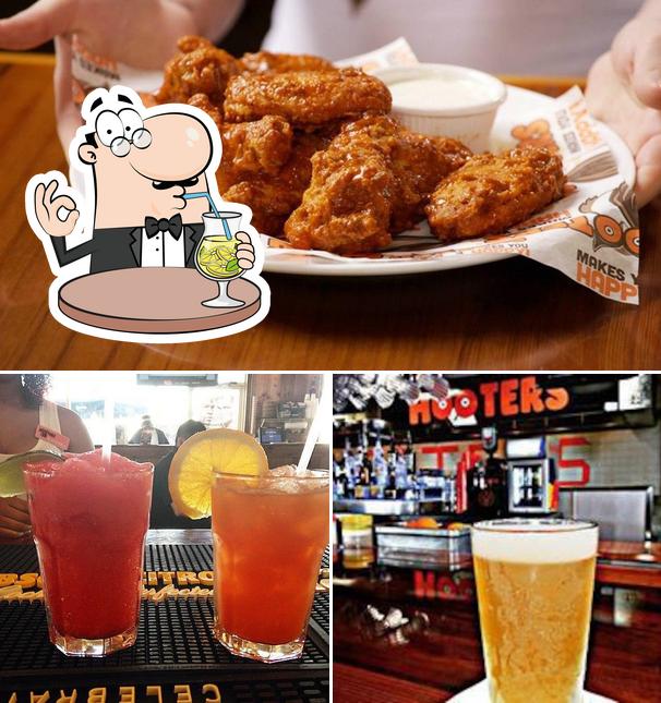 Among various things one can find drink and food at Hooters