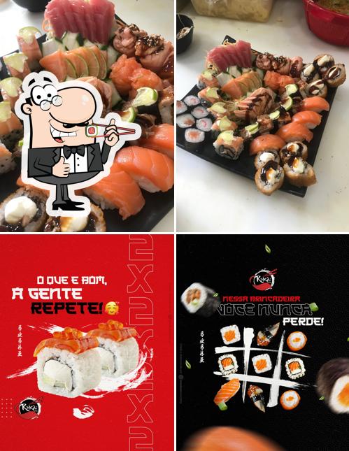 Peça diversas opções de sushi