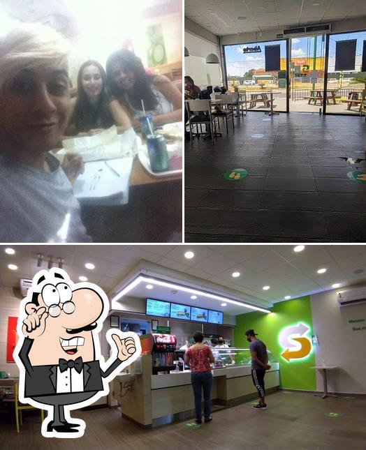 O interior do Subway