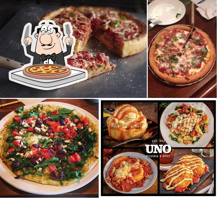 Elige una pizza en UNO Pizzeria & Grill