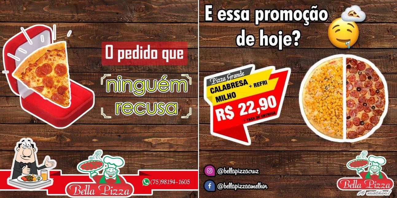 Comida em Pizzaria Bella Pizza Cruz