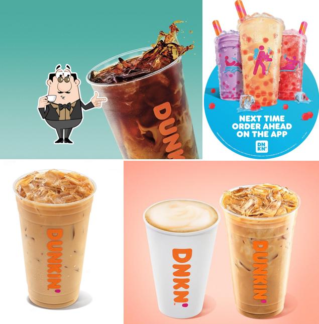 Dunkin' provides a selection of drinks