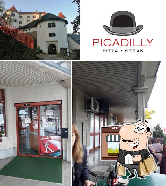 Gli esterni di Pizzerija Picadilly in sestavljanje Dišavnikov, Ana Anderlič s.p